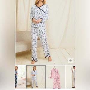 Garnet Hill Asian Wrap Organic Cotton pajamas